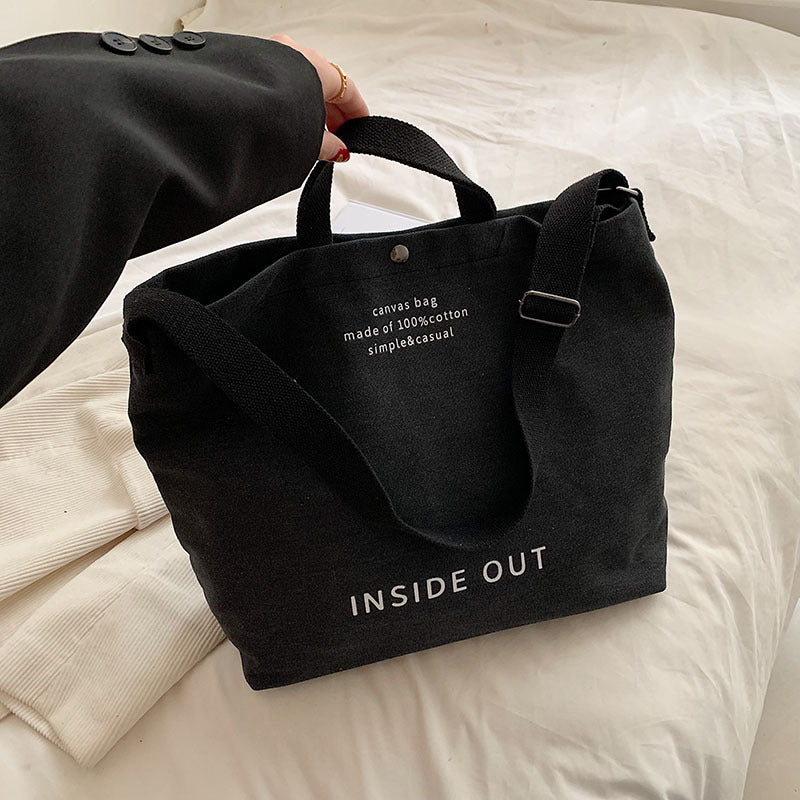 Inside Out Canvas Tote Bag