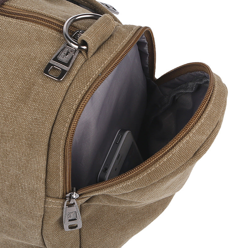 Fashion canvas men shoulder bag