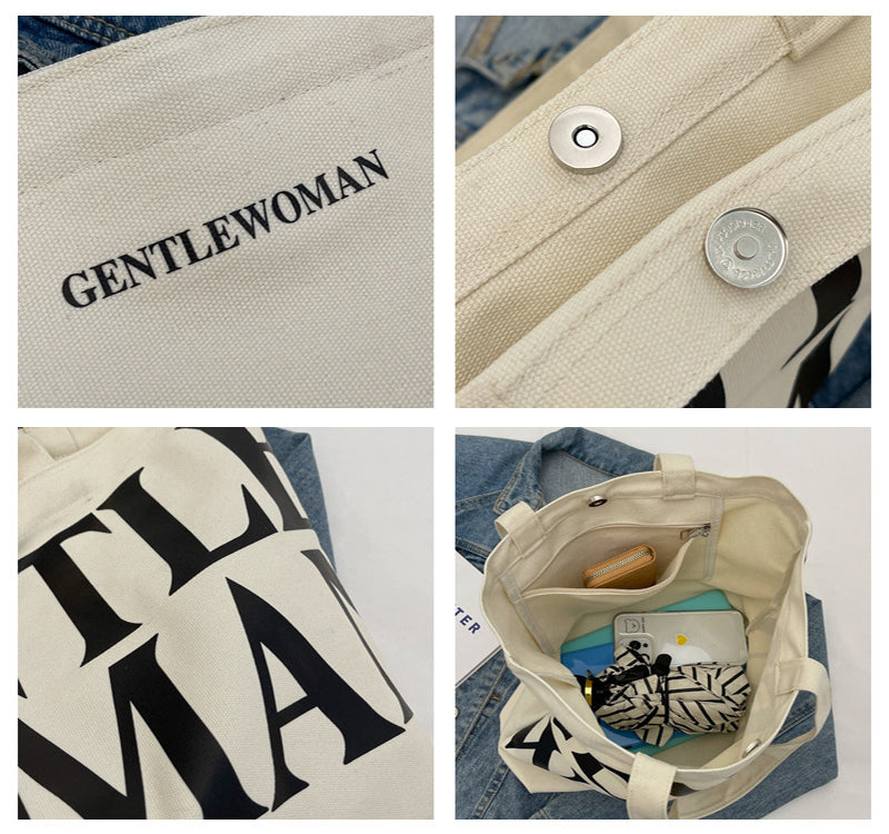 Gentle Women Canvas Tote Bag