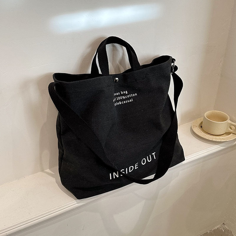 Inside Out Canvas Tote Bag