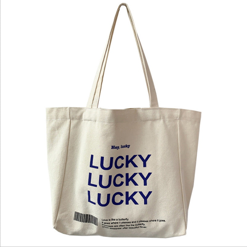 Student Shopping Canvas Tote Bag