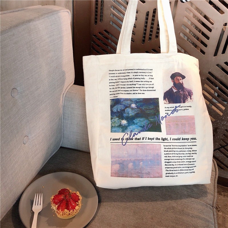 Literary Canvas tote Bags