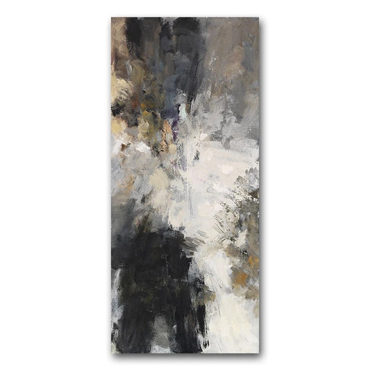 Modern black and white abstract wall art